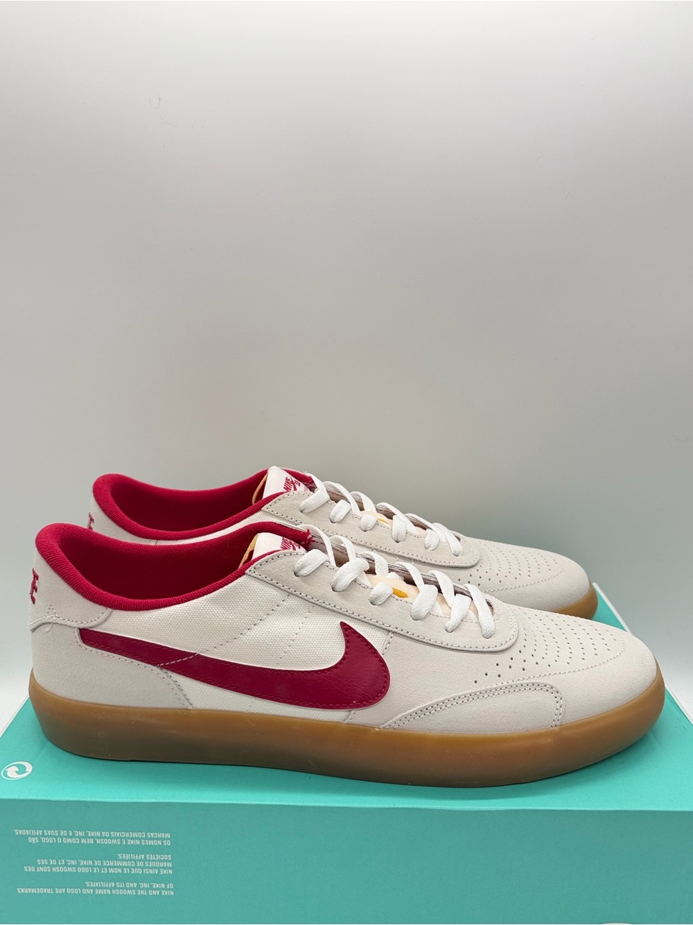 Nike SB Heritage Vulc White Cardinal Red CD5010-100 Men’s Size 11.5